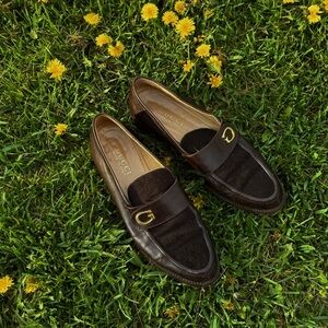 Vintage brown Gucci loafer size 8.5